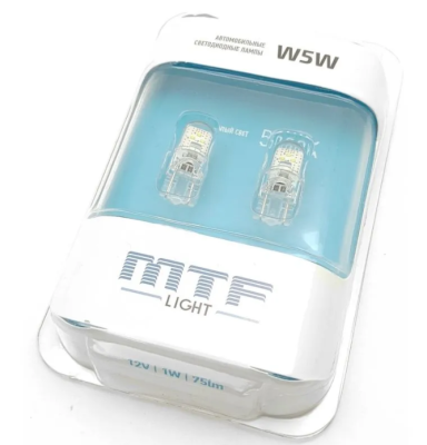 Светодиод T10 W5W MTF Light VEGA 5000K