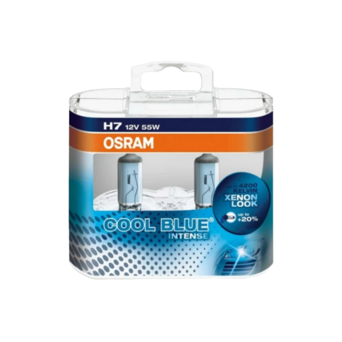 Галогенная лампа Osram Cool Blue Intense 64210CBI-HCB / H7 / PX26d / 4200K / 1500Лм / 55Вт / холодный белый