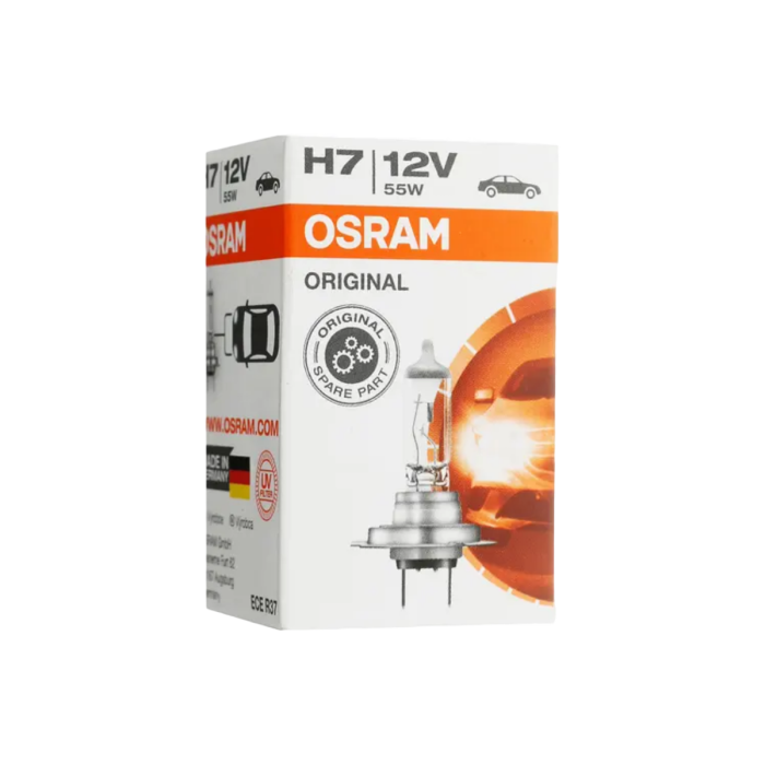 Галогенная лампа Osram Original 64210 / H7 / PX26d / 3200K / 1500Лм / 55Вт / теплый белый