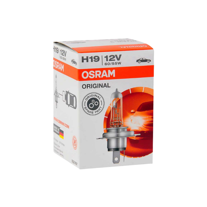 Галогенная лампа Osram 64181L / H19 / PU43t-3 / 3200K / 1750Лм / 60Вт / стандартный желтый