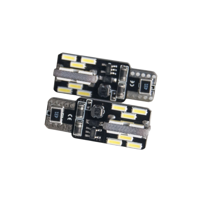 Комплект светодиодных ламп AVS C025 A78451S (Обманка) / T10 (W5W) / W2.1×9.5d / 6000K / 240Лм / 3,6Вт / холодный белый