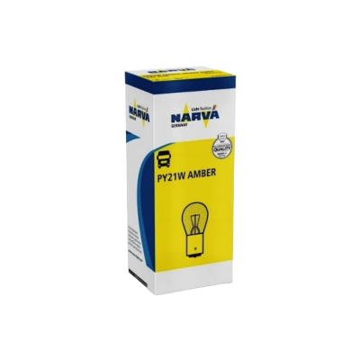 Лампа накаливания Narva 176383000 Amber / PY21W / BAU15s / 99K / 220Лм / 21Вт / стандартный желтый