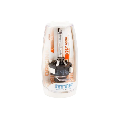 Ксеноновая лампа MTF Light / D2S / P32d-2 / 4300K / 3300Лм / 35Вт / холодный белый