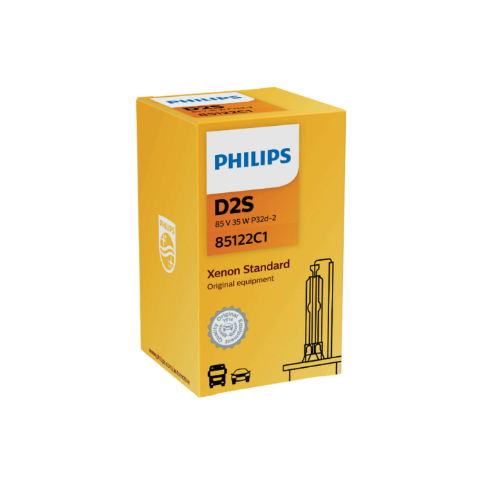 Ксеноновая лампа Philips Vision 85122VIC1 / D2S / P32d-2 / 4300K / 3300Лм / 35Вт / стандартный желтый