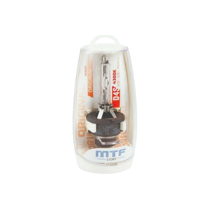Ксеноновая лампа MTF Light / D4S / P32d-5 / 4300K / 3200Лм / 35Вт / теплый белый