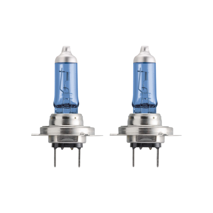 Комплект галогенных ламп Philips CrystalVision 12972CVSM / H7 / PX26d / 4300K / 1140Лм / 55Вт / холодный белый