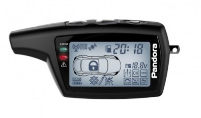 Брелок пейджер Pandora LCD DXL 079 Black