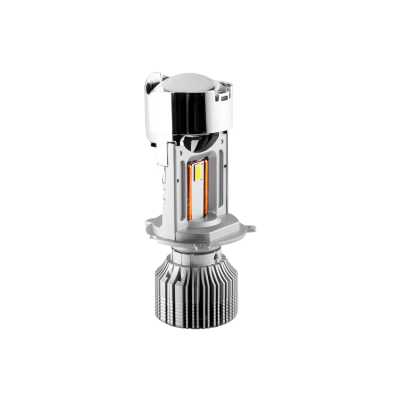 Светодиодная лампа LED MTF Light MiniLENS MH4K5E / H4/H19 / {P43t, PU43t} / 5500K / 5000Лм / 50Вт / холодный белый